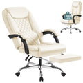 Homall Home Office Chair Adjustable Executive Leather Chair with Arms Ergonomic High Back Cushion Lumbar Back Support Computer Desk Chair, Black