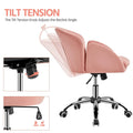 Velvet Desk Chair for Home Office, Makeup Vanity Chair with Armrests for Bedroom Modern, Swivel Rolling Chair