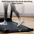 300 lb Portable Folding Treadmill, 3.0 HP Foldable Compact Treadmill for Home Office, Walking Running Treadmill with LED Display for Exercise