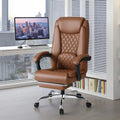 Homall Home Office Chair Adjustable Executive Leather Chair with Arms Ergonomic High Back Cushion Lumbar Back Support Computer Desk Chair, Black