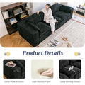 AECOJOY 110" Oversized Sofa for Living Room, 3 Seater Cloud Boneless Couch with Fluffy Seat Cushions