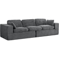AECOJOY 110" Oversized Sofa for Living Room, 3 Seater Cloud Boneless Couch with Fluffy Seat Cushions