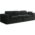 AECOJOY 110" Oversized Sofa for Living Room, 3 Seater Cloud Boneless Couch with Fluffy Seat Cushions