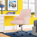 Serta Leighton Home Office Desk Chair Chrome Nailheads Twill Fabric Lilac Purple