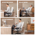 Mainstays Executive Ergonomic High Back Leather Home Office Desk Chair, Black