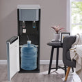 5.28 Gallon Bottom Loading Water Cooler Dispenser, 2 Temperatures Available with Hot, Cold, Practiacal Freestanding Water Dispenser for Both Home Offices Nurseries Kitchens.(Dark Gray)