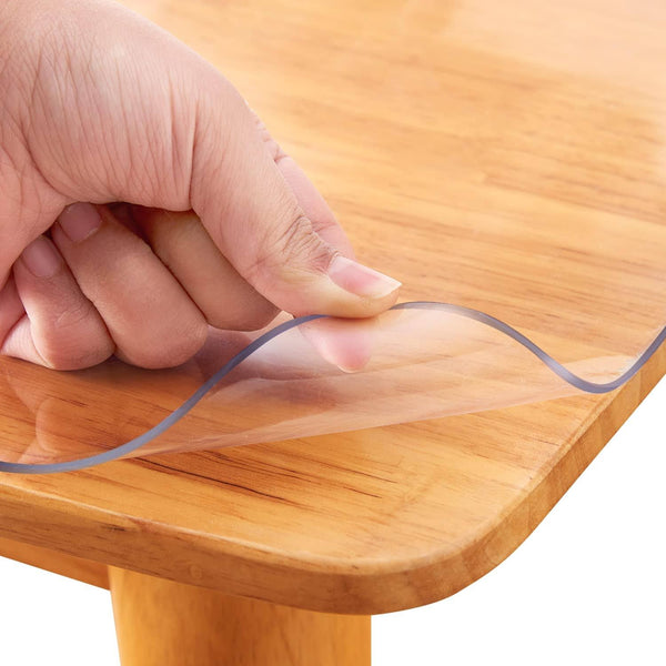 Clear Plastic Protector Wood Furniture Screen Portection Table Topper Protective Cover Dining Living Room Countertop Thick PVC Tablecloth Vinyl Mat