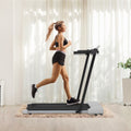 Ambifirner Portable Folding Treadmill, 3.0 HP Foldable Compact Treadmill for Home Office with 300 lb Capacity for Walking & Running