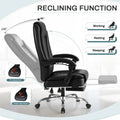 Homall Home Office Chair Adjustable Executive Leather Chair with Arms Ergonomic High Back Cushion Lumbar Back Support Computer Desk Chair, Black