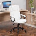 Mainstays Executive Ergonomic High Back Leather Home Office Desk Chair, Black